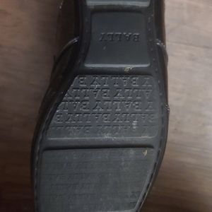 Men patent leather bally trainer shoes 7 u.s.